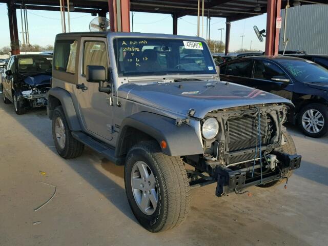 1C4AJWAG6FL597761 - 2015 JEEP WRANGLER S SILVER photo 1