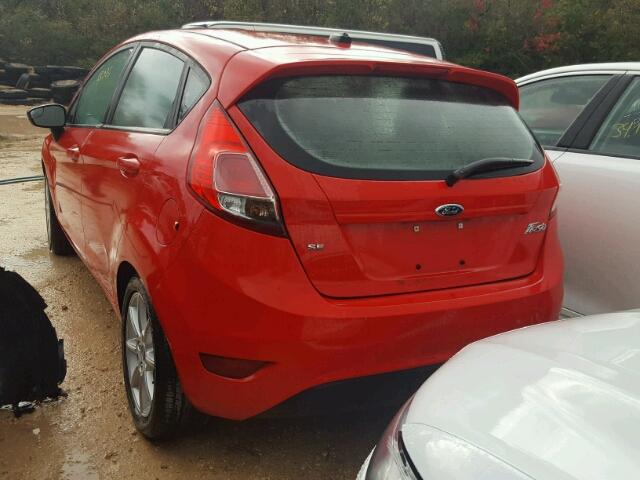 3FADP4EJ5FM146749 - 2015 FORD FIESTA SE RED photo 3