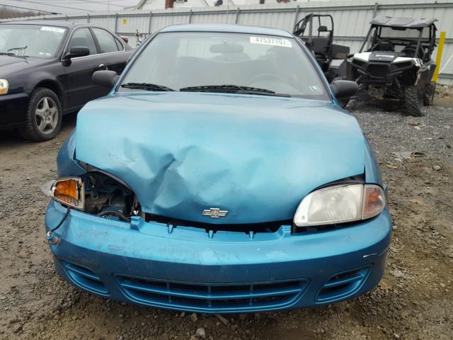 1G1JC5249Y7185086 - 2000 CHEVROLET CAVALIER BLUE photo 7