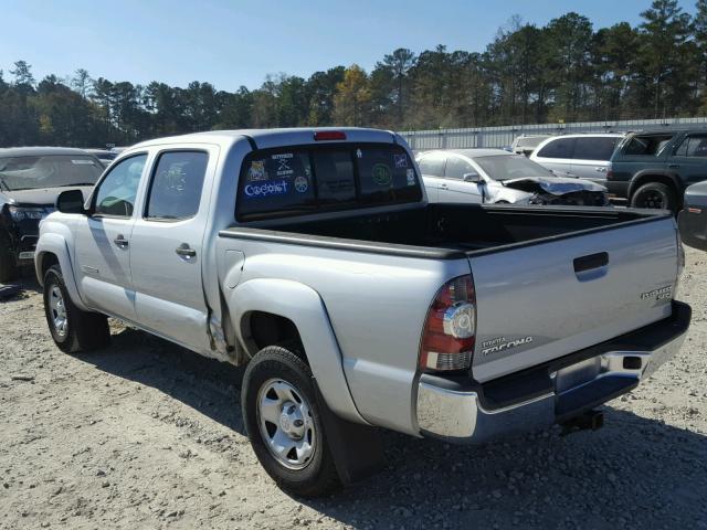 5TFJX4GN3DX018854 - 2013 TOYOTA TACOMA DOU SILVER photo 3