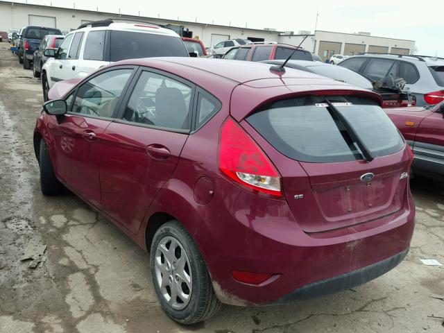 3FADP4EJ3BM137641 - 2011 FORD FIESTA SE RED photo 3