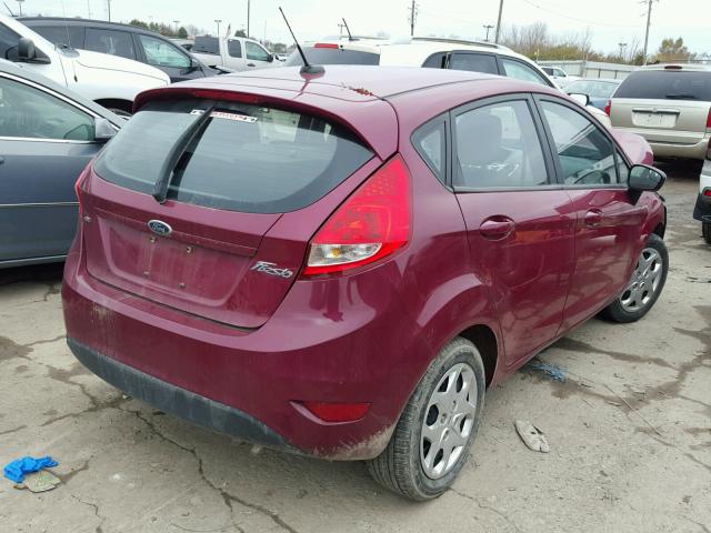 3FADP4EJ3BM137641 - 2011 FORD FIESTA SE RED photo 4