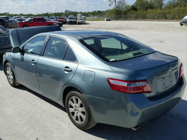 4T1BK46K67U523489 - 2007 TOYOTA CAMRY NEW GREEN photo 3