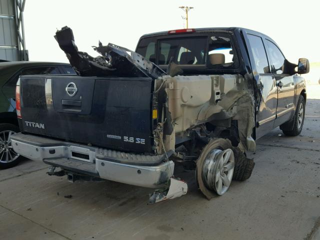 1N6BA07D68N345611 - 2008 NISSAN TITAN XE BLACK photo 4