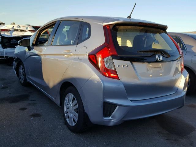 JHMGK5H59GS015079 - 2016 HONDA FIT LX SILVER photo 3