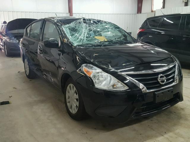 3N1CN7AP0HL879181 - 2017 NISSAN VERSA S BLACK photo 1