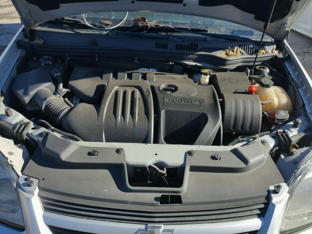 1G1AT18H697185065 - 2009 CHEVROLET COBALT LT SILVER photo 7