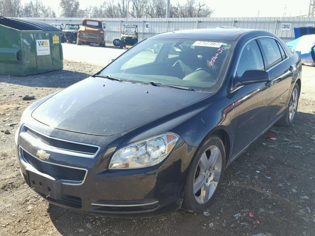 1G1ZJ57709F209777 - 2009 CHEVROLET MALIBU 2LT BLACK photo 2