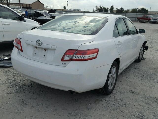 4T4BF3EK7BR160781 - 2011 TOYOTA CAMRY BASE WHITE photo 4