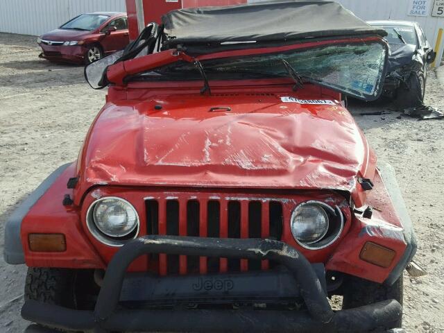 1J4FY19S6VP493897 - 1997 JEEP WRANGLER / RED photo 7