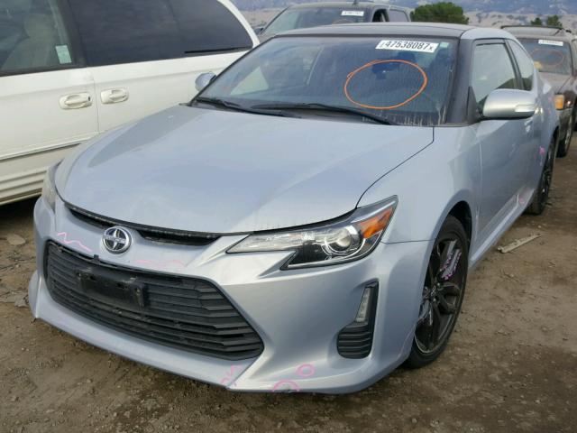 JTKJF5C79E3072385 - 2014 TOYOTA SCION TC SILVER photo 2