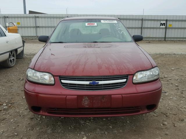 1G1ND52J53M660151 - 2003 CHEVROLET MALIBU MAROON photo 9