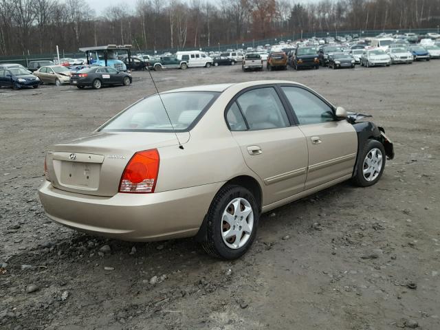 KMHDN46D16U375347 - 2006 HYUNDAI ELANTRA GL GOLD photo 4