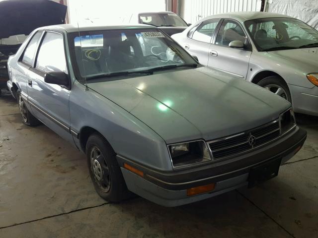 3B3CS44D7JT851567 - 1988 DODGE SHADOW BLUE photo 1