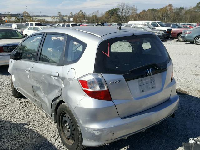 JHMGE8H36BC028298 - 2011 HONDA FIT SILVER photo 3