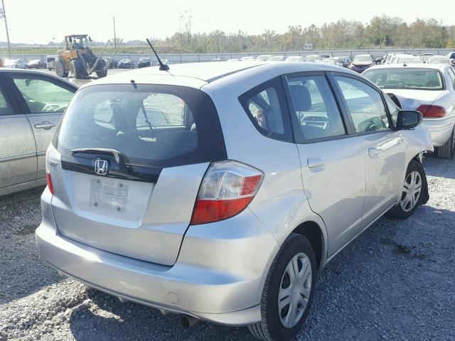 JHMGE8H36BC028298 - 2011 HONDA FIT SILVER photo 4