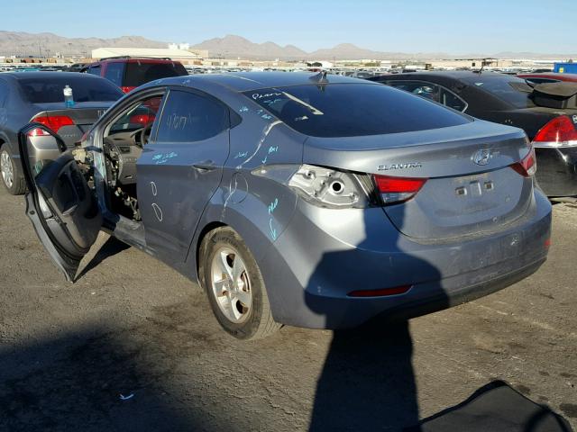 KMHDH4AEXFU449968 - 2015 HYUNDAI ELANTRA SE SILVER photo 3