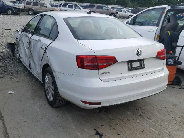 3VW2K7AJ3FM242352 - 2015 VOLKSWAGEN JETTA BASE WHITE photo 3