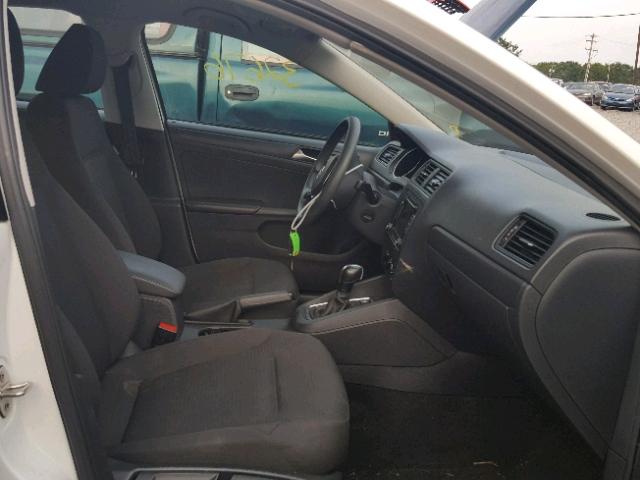 3VW2K7AJ3FM242352 - 2015 VOLKSWAGEN JETTA BASE WHITE photo 5