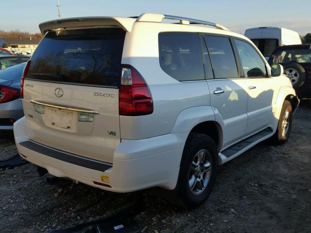 JTJBT20XX80163563 - 2008 LEXUS GX 470 WHITE photo 4