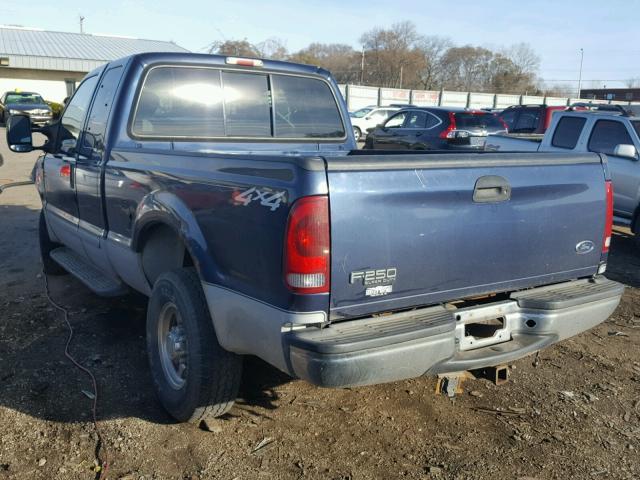 1FTNX21L63EB29082 - 2003 FORD F250 SUPER BLUE photo 3