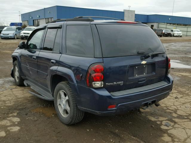 1GNDT13S682116774 - 2008 CHEVROLET TRAILBLAZE BLUE photo 3