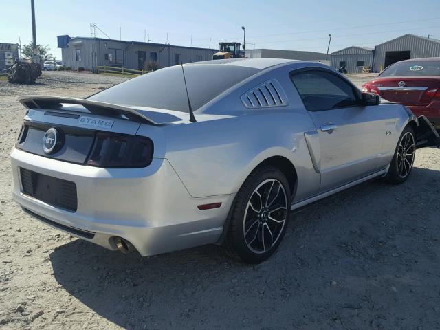 1ZVBP8CF5D5267577 - 2013 FORD MUSTANG GT SILVER photo 4