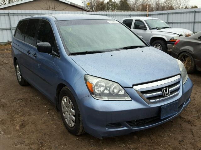 5FNRL38217B513839 - 2007 HONDA ODYSSEY LX BLUE photo 1