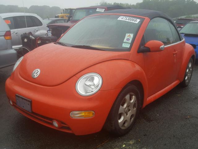 3VWCK21Y53M321781 - 2003 VOLKSWAGEN NEW BEETLE Narıncı foto 2