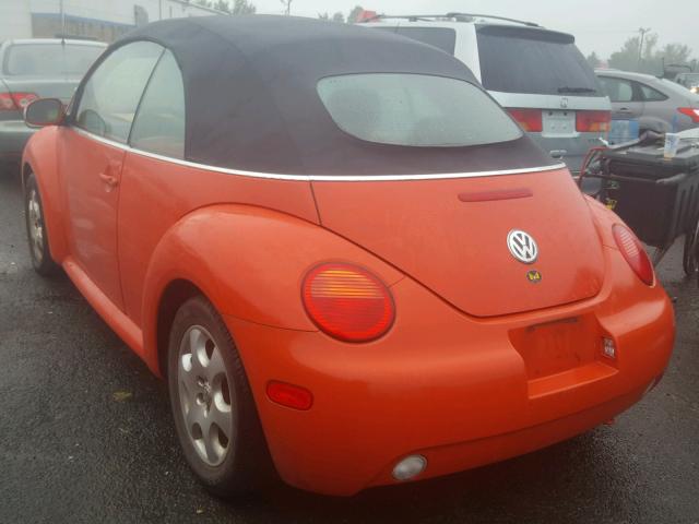 3VWCK21Y53M321781 - 2003 VOLKSWAGEN NEW BEETLE Narıncı foto 3