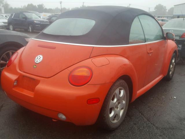 3VWCK21Y53M321781 - 2003 VOLKSWAGEN NEW BEETLE Narıncı foto 4