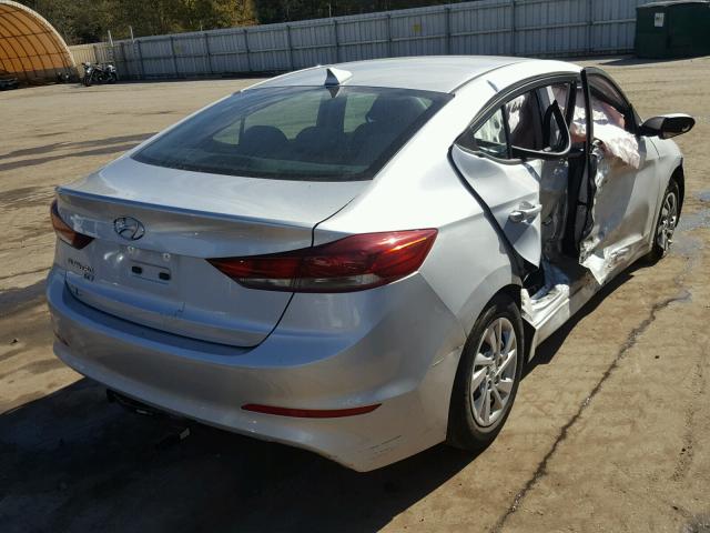 KMHD74LF9HU307381 - 2017 HYUNDAI ELANTRA SE SILVER photo 4