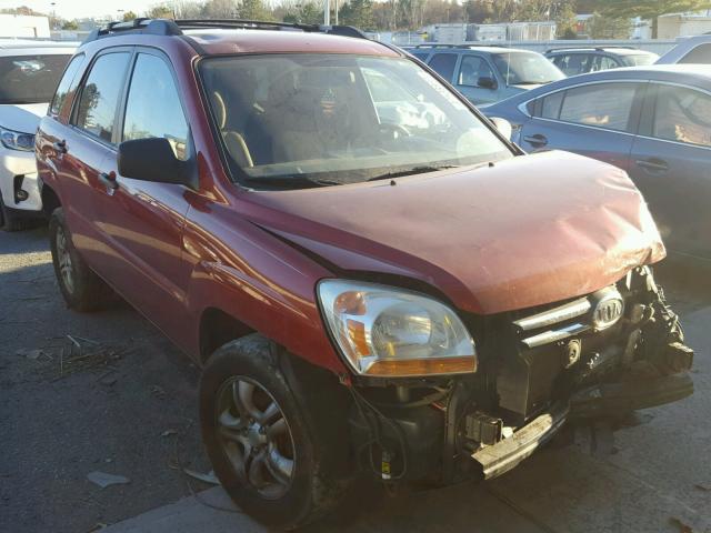 KNDJE723087505366 - 2008 KIA SPORTAGE E RED photo 1