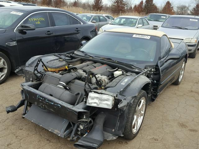 1G1YY32G935125599 - 2003 CHEVROLET CORVETTE BLACK photo 2