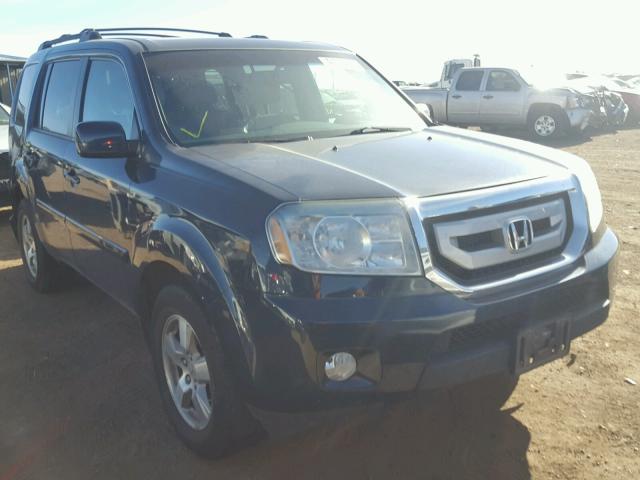 5FNYF48599B038981 - 2009 HONDA PILOT EXL BLUE photo 1