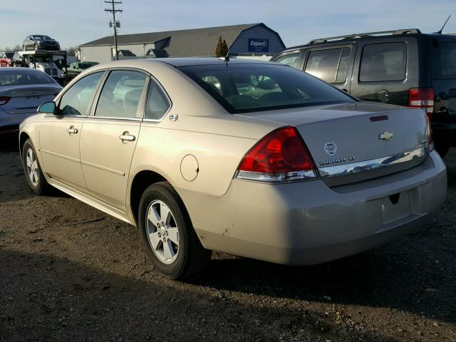 2G1WT57K991154187 - 2009 CHEVROLET IMPALA 1LT TAN photo 3