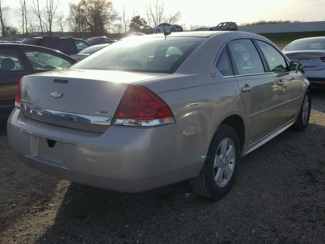 2G1WT57K991154187 - 2009 CHEVROLET IMPALA 1LT TAN photo 4