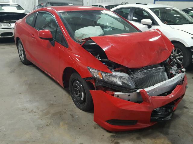 2HGFG3B54DH527722 - 2013 HONDA CIVIC LX RED photo 1