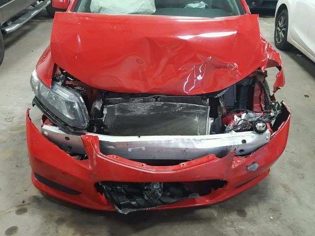 2HGFG3B54DH527722 - 2013 HONDA CIVIC LX RED photo 7