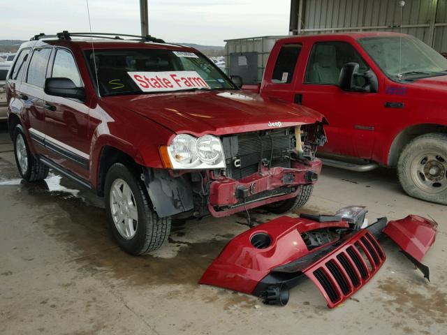 1J4GS48K55C657222 - 2005 JEEP GRAND CHER RED photo 1