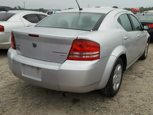 1B3CC4FB0AN121735 - 2010 DODGE AVENGER SX SILVER photo 4