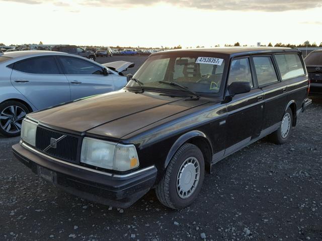 YV1AW881XN1924519 - 1992 VOLVO 240 BLACK photo 2