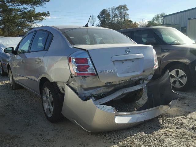 3N1AB61E08L610591 - 2008 NISSAN SENTRA 2.0 SILVER photo 3