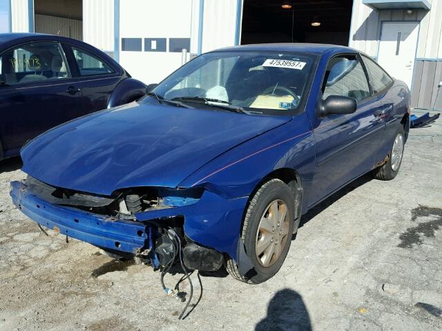 1G1JC12F837144662 - 2003 CHEVROLET CAVALIER BLUE photo 2