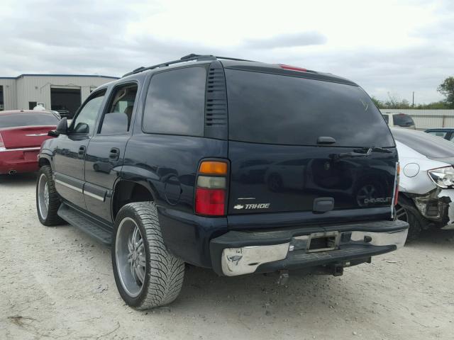 1GNEC13V45J233754 - 2005 CHEVROLET TAHOE C150 BLACK photo 3