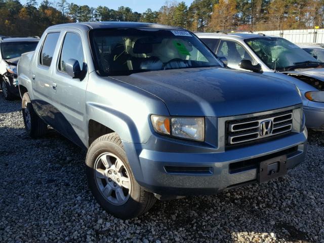 2HJYK16526H535904 - 2006 HONDA RIDGELINE BLUE photo 1