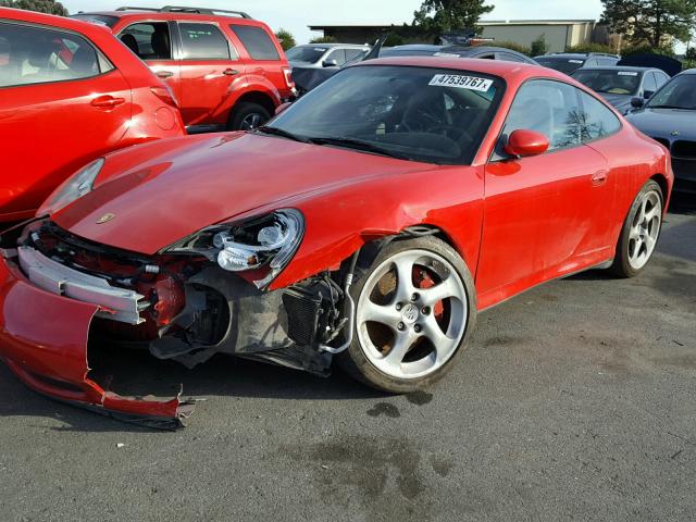 WP0AA29983S623826 - 2003 PORSCHE 911 CARRER RED photo 2