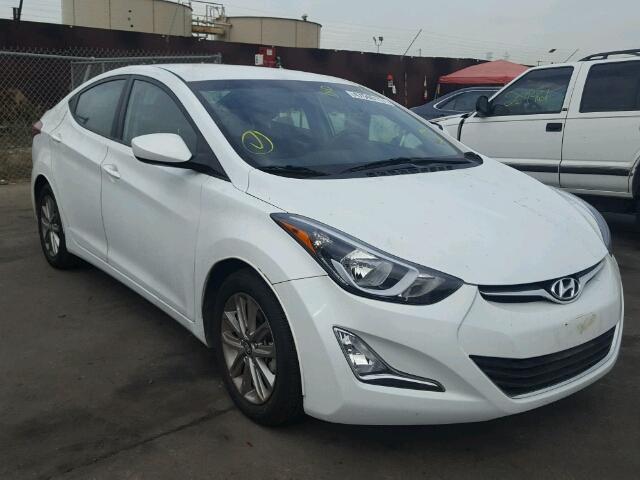 5NPDH4AE5GH751538 - 2016 HYUNDAI ELANTRA SE WHITE photo 1