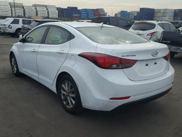 5NPDH4AE5GH751538 - 2016 HYUNDAI ELANTRA SE WHITE photo 3