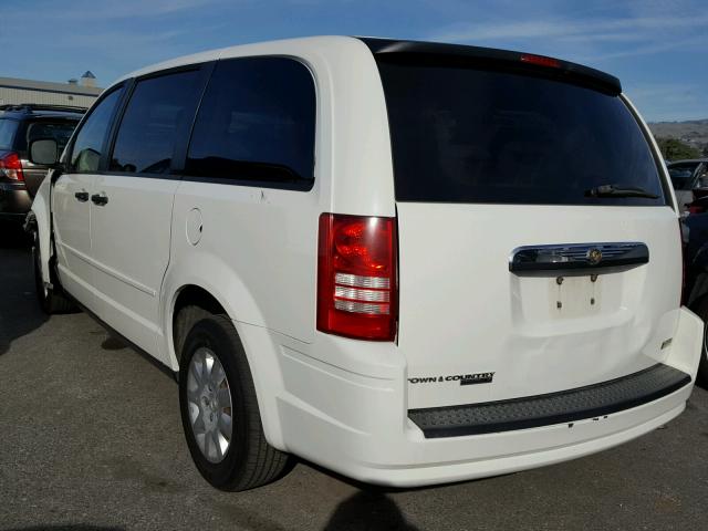 2A8HR44H18R663961 - 2008 CHRYSLER TOWN & COU WHITE photo 3